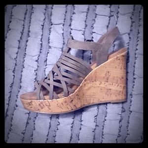 Jellypop Taupe Amie Wedges